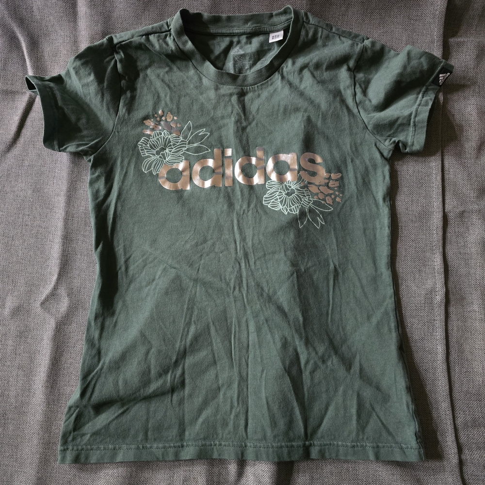 Adidas Green Graphic T-Shirt XSmall